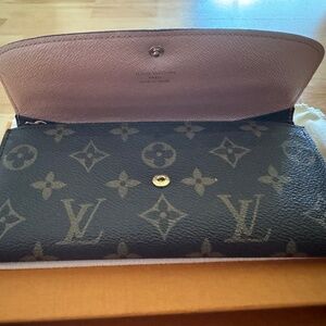 Louis Vuitton Black and Brown Monogram Wallet
